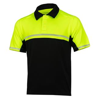 Men's LawPro Short Sleeve Bike Patrol Polo Hi-Vis Black