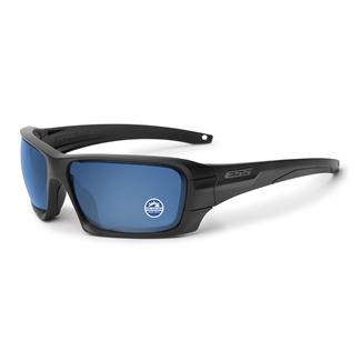 ESS Eye Pro Rollbar Sunglasses Black (frame) - Polarized Mirrored Blue (lens)