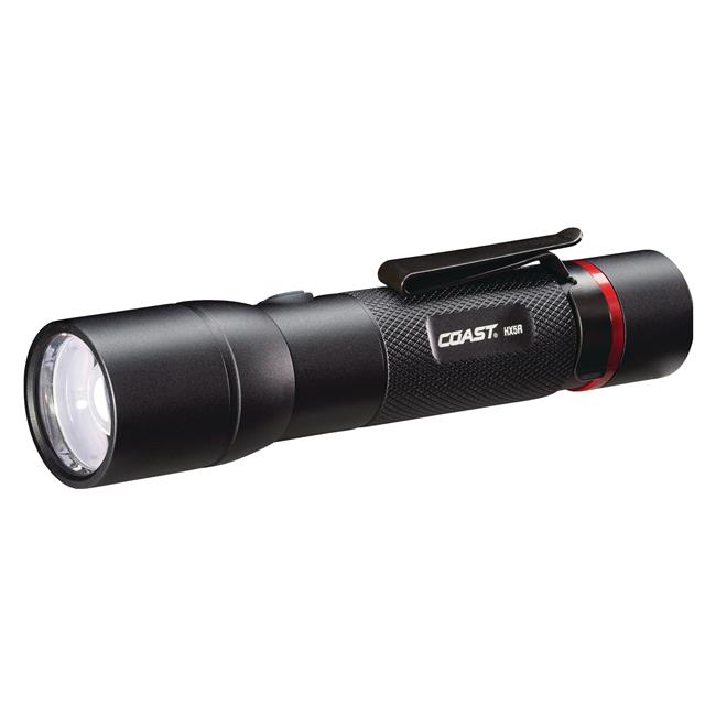 coast rechargeable flashlight 650r COAST HP7 650 Lumen Focusing LED with SLIDE FOCUS and BEAM LOCK, Black : Sports & Outdoors Engineered for extreme durability Coast HX5R Rechargeable Pure Beam