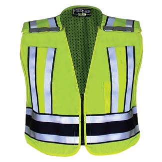 Flying Cross Pro Series 3M Scotchlite Hi-Vis Safety Vest Police Plain Yellow / Navy