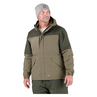 Men's Berne Workwear Coastline Hooded Parka Lichen Deep Olive