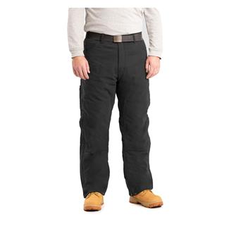 Men's Berne Workwear Highland Washed Duck Insulated Outer Pants Black