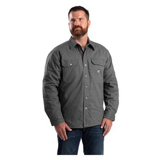 Men's Berne Workwear Heartland Duck Shirt Jacket Slate