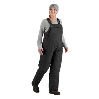 Women's Berne Workwear Coastline Insulated Bib Overall Black