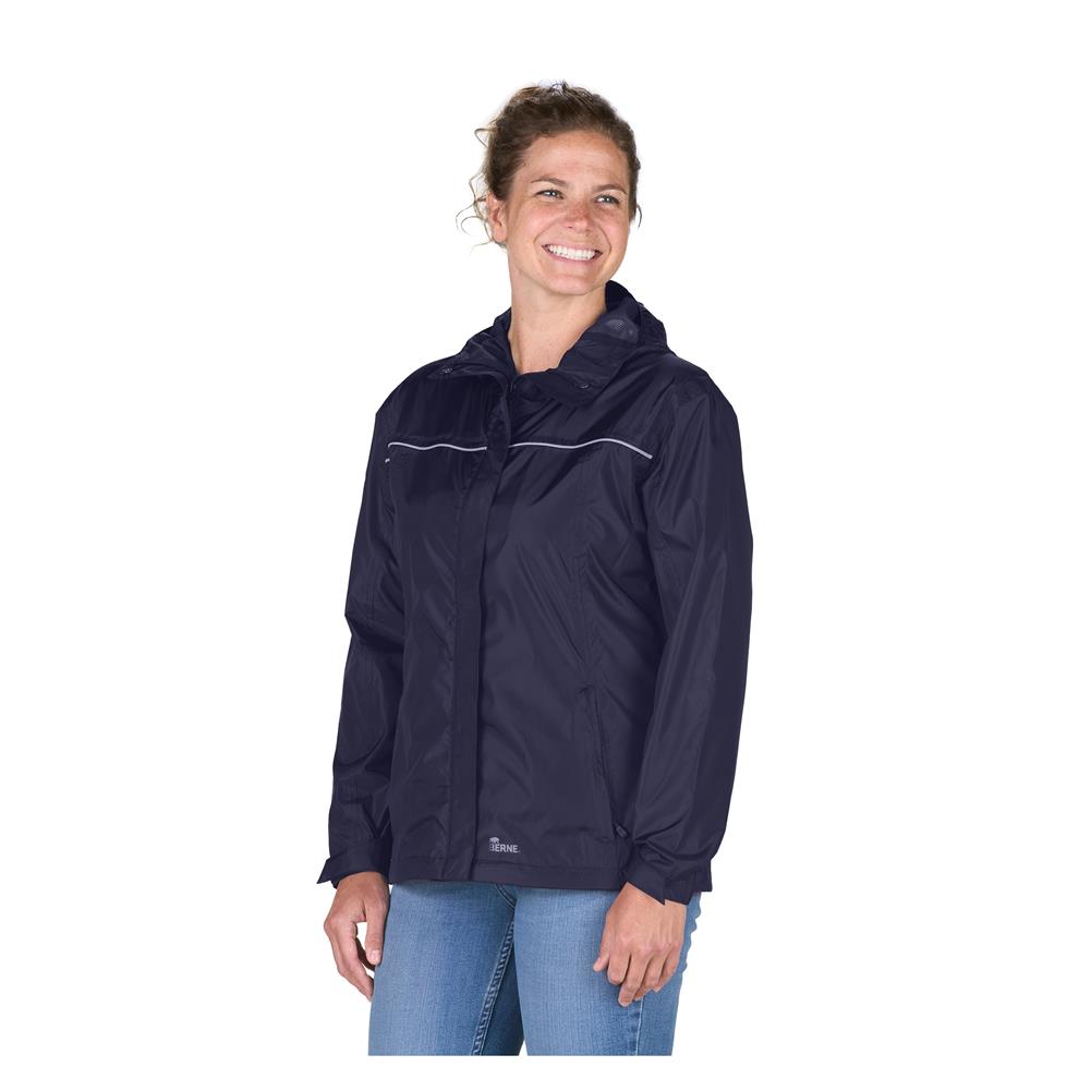 Berne Workwear Coastline Lightweight Hooded Rain Jacket