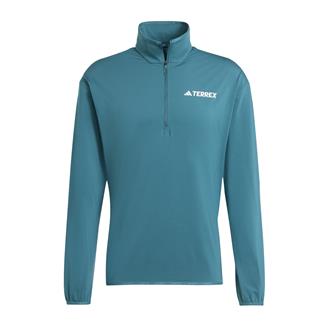 Men's Adidas Multi Climawarm Half Zip Tech Fleece Green