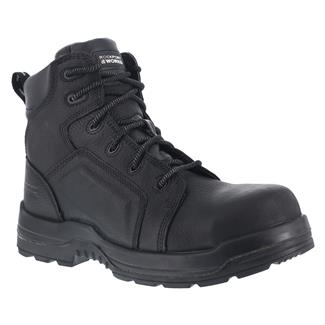 $160 ROCKPORT WORKS MENS LEATHER 6 INCH TACTICAL WORK BOOTS BLACK SIZE 10~12 NIB