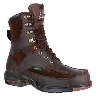 Men's Georgia 8" Athens Moc Toe Waterproof Boots Brown