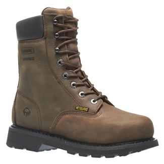 Men's Wolverine 8" McKay Steel Toe Waterproof Boots Brown