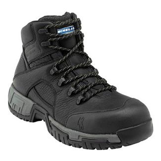 Men's Michelin 6" HydroEdge Steel Toe Waterproof PR Boots Black