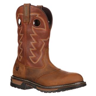 Men's Rocky 11" Branson Saddle Roper Waterproof Boots Aztec Crazy Horse / Ochre