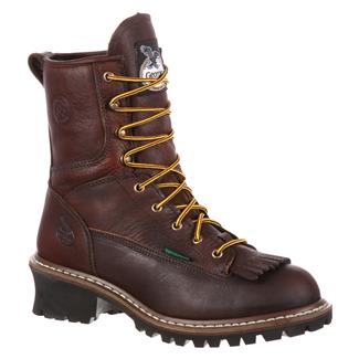 Men's Georgia 8" Logger Waterproof Boots Bark