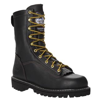 Men's Georgia 8" Low-Heel Logger GTX 200G Waterproof Boots Black