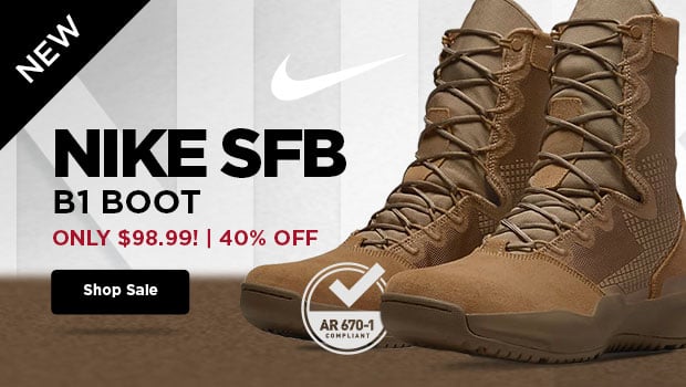 New. The lightest Nike Boot Ever Made. AR-670-1 Compliant. Shop Sale.