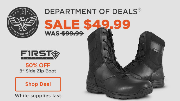 40% off
First Tactical 8 inch Side Zip Boot. Shop Now