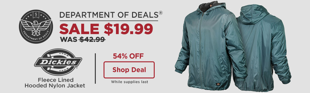 54% off Dickies fleece lined hooded nylon jacket. Shop Now.