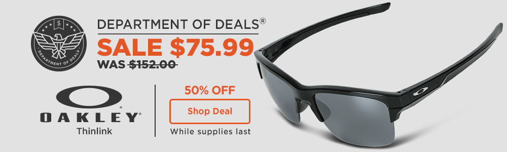 50% off Oakley Thinlink. Only $75.99.