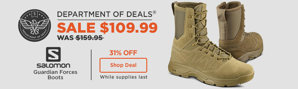 71% off
Salomon Guardian Forces Boots. Now $109.99. Shop Deal.