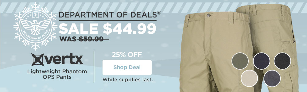 25% off
Vertx Lightweight Phantom OPS Pants. Shop Now
