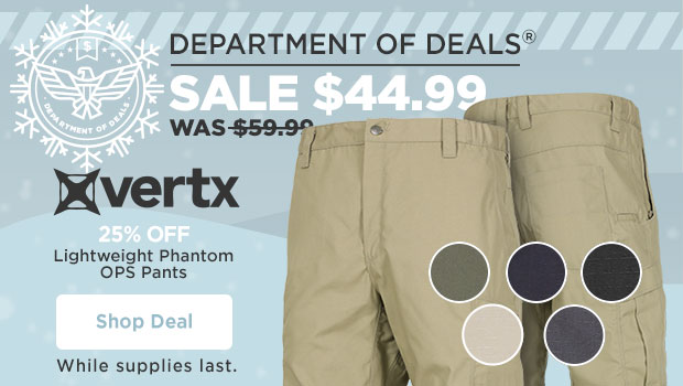 25% off
Vertx Lightweight Phantom OPS Pants. Shop Now