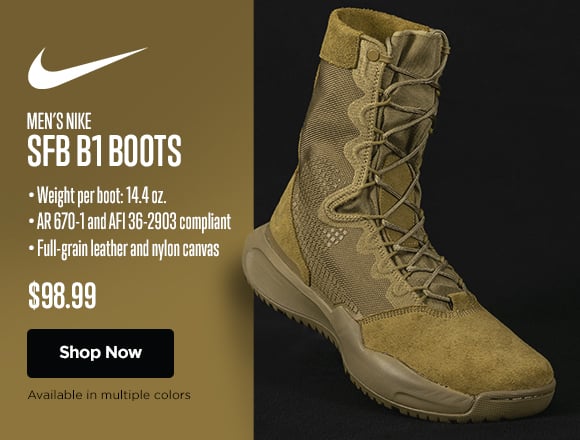 Nike tan hot sale military boots