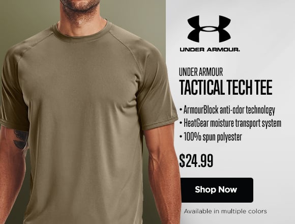Under Armour Women's Tactical Tech T-Shirt, Black (001)/Black, X