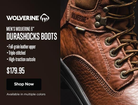Wolverine 6 inch Durashocks Boots