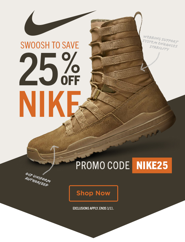25% OFF NIKE PROMO CODE NIKE25