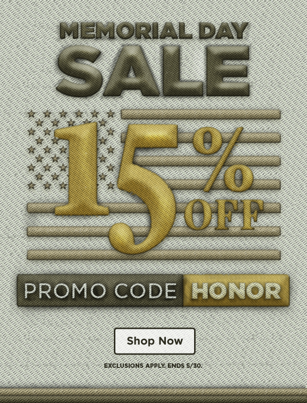SALE: 15% OFF | PROMO CODE HONOR. Shop now