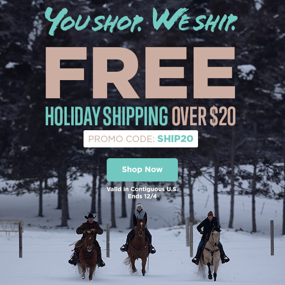 You Shop. We Ship. Free Holiday Shipping Over $20. Promo Code: SHIP20 | Shop Now. Valid in continguous US. Ends 12/4