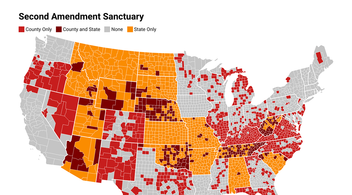 Second Amendment Sanctuary Reviewed: Every U.S. State and County