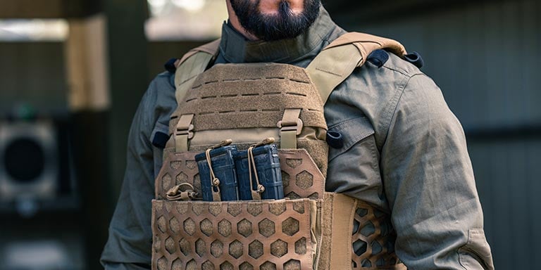 Body Bulletproof Vest Front Back Plates Armor Tactical Jacket Guard Security Kit 