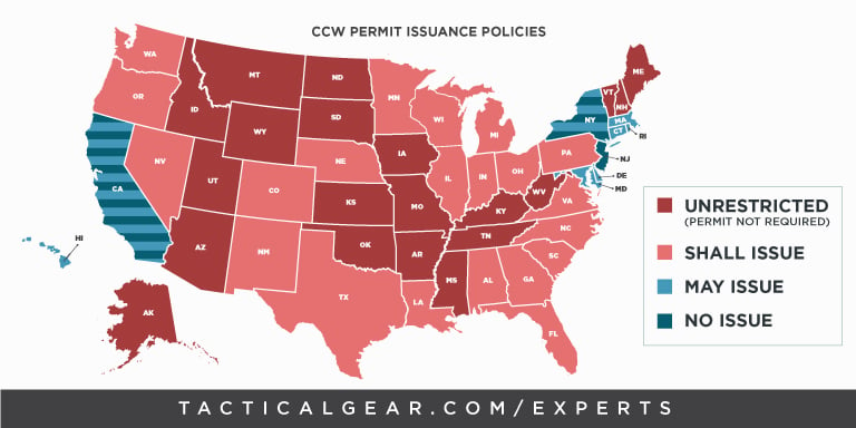 Which States Allow Concealed Carry? This Map Shows Who Can