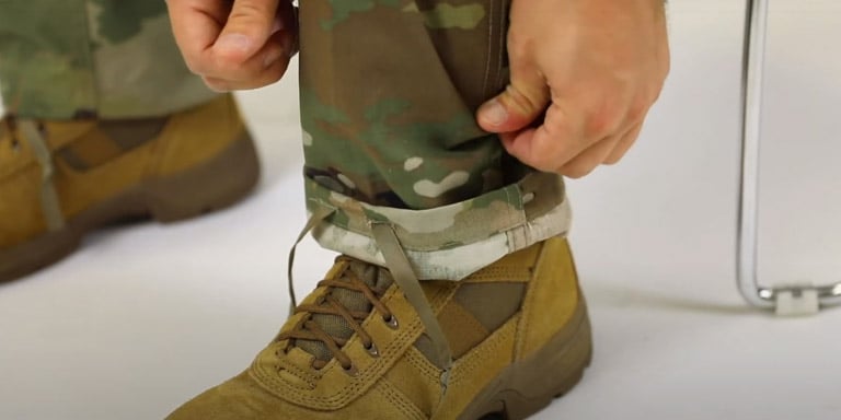 military boot tuck