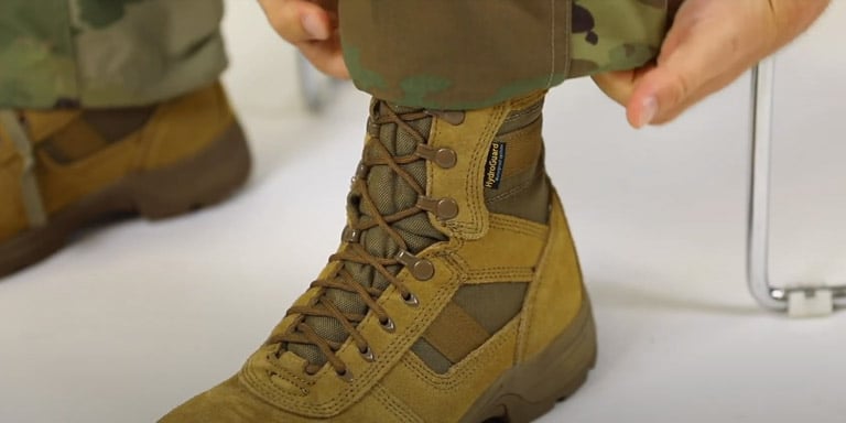 military boot tuck