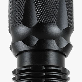 Waterproof, aircraft-grade aluminum