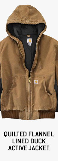 Quilted Flannel Lined Duck Active Jacket