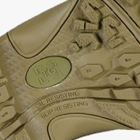 Slip-resistant rubber outsole