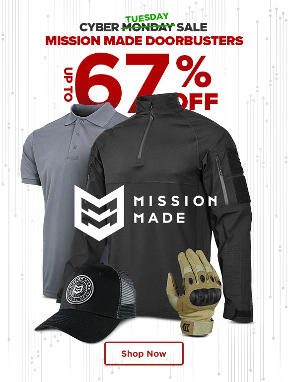 Cyber Monday Sale - Up to 67% Off Mission Made Doorbusters yYESDAY CYBER SALE MISSION MADE Shop Now l 