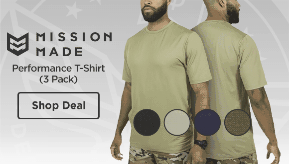 29% off Mission Made Performance T-Shirt (3 Pack). $24.99, REG: $34.99, Lie-flat crew neck. Quick-dry breathable fabric. Three shirts per pack. Anti-odor & wrinkle-resistant. Available in five colors. Shop Now
