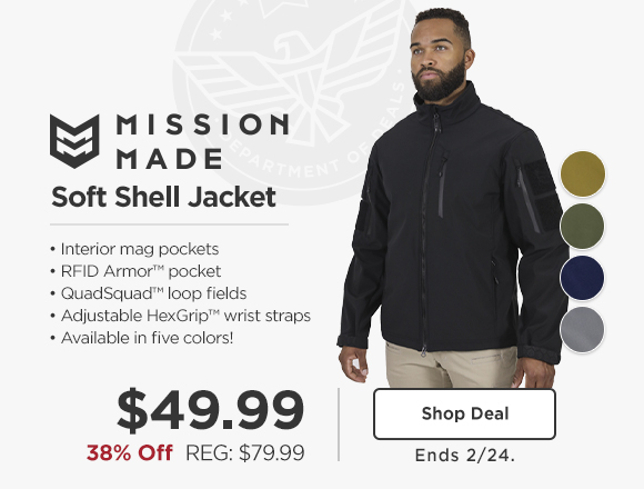 Mission Made Softshell Jacket. Shop Now
