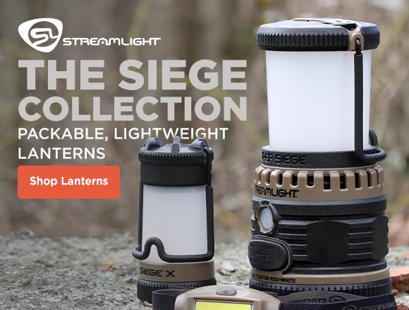 streamlight the siege collection. packable, lightweight lanterns. shop lanterns.