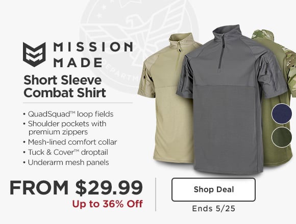 Mission Made Short Sleeve Combat Shirt from 29.99. Up to 36% off. Shop deal.