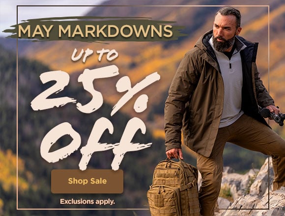 May markdowns. Up to 25% off. Shop sale