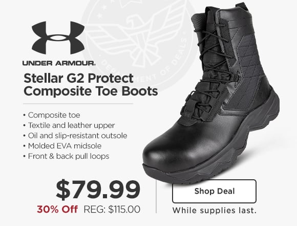 Under Armour Stellar G2 boots, now: $69.99.