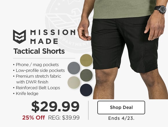 25% off Mission Made Tactical Shorts