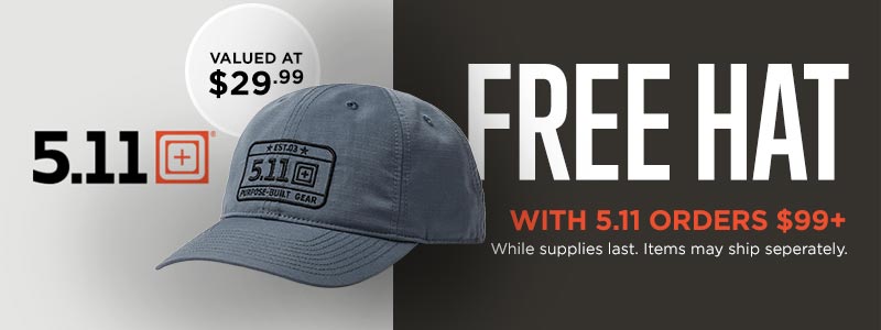 Free Hat with 5.11 Orders 99+