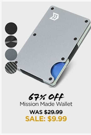  3% OFF Mission Made Wallet WAS $29.99 SALE: $9.99 