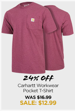  24% Off Carhartt Workwear Pocket T-Shirt WAS $16.99 LE: $12.99 