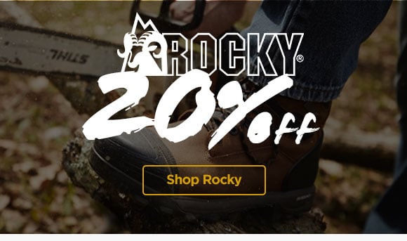 20% Off Rocky. PROMO CODE SAVEBIG. Shop Now